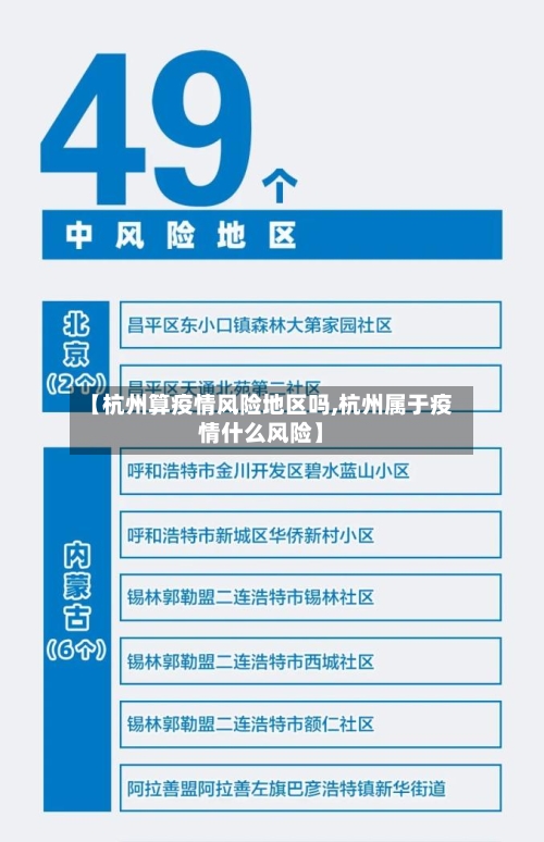 【杭州算疫情风险地区吗,杭州属于疫情什么风险】